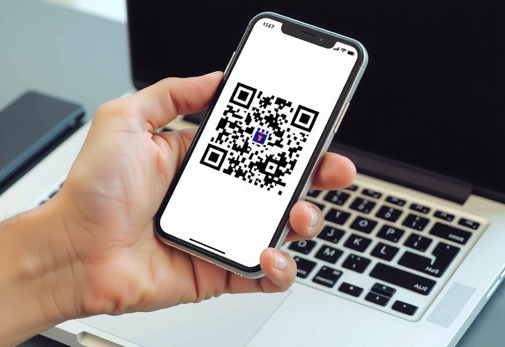 Persona che usa l'autenticazione a due fattori su smartphone